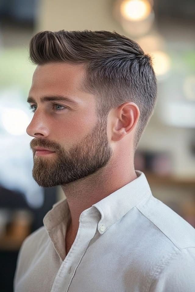 idée coupe homme dégradé brosse