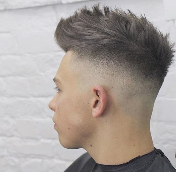 dégradé à blanc homme idée coupe