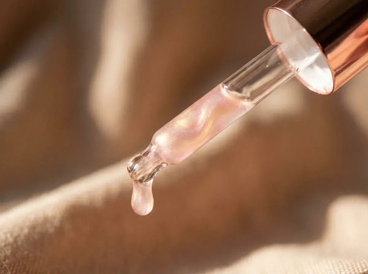 Sérum capillaire appliqué avec pipette texture légère pour nourrir protéger et lisser les cheveux sans les alourdir