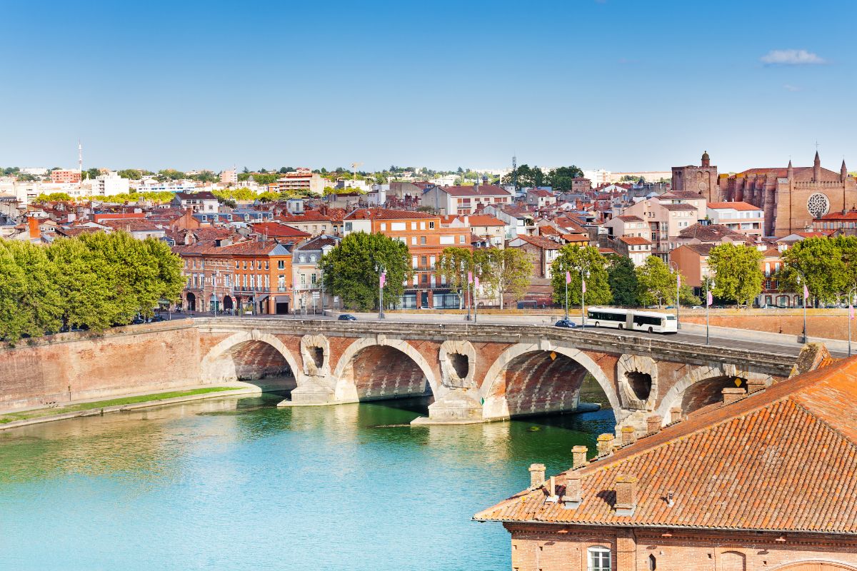 Belle vue de la ville de Toulouse