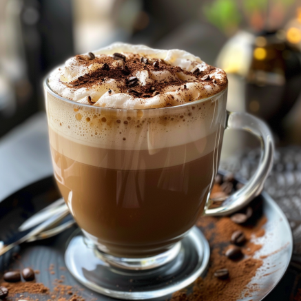 Un delicieux cafe mousseux