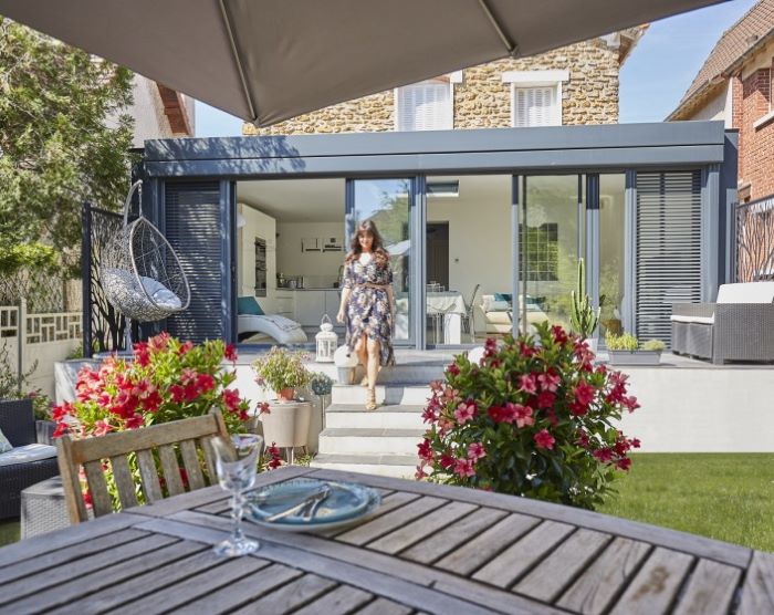 Veranda moderne epure © Gustave Rideau