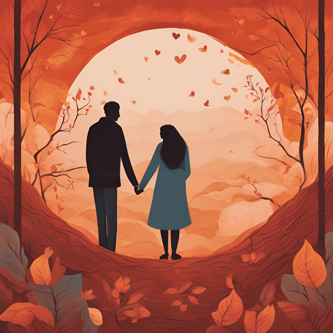 illustration de l'amour entre un couple