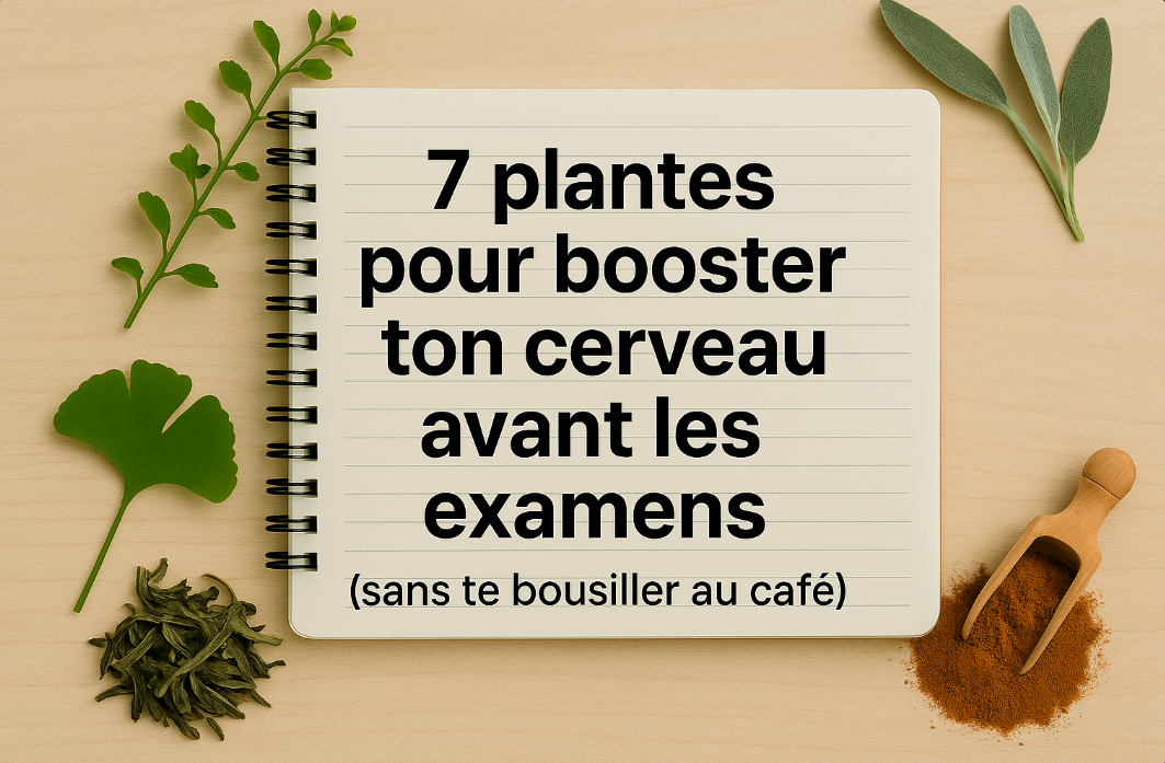 7 plantes naturelles pour booster le cerveau avant les examens sans exces de cafe