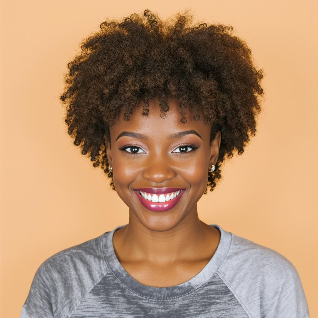 Coupe triangle inversé sur cheveux frisés, volume en haut et longueurs allégées pour boucles rebondies