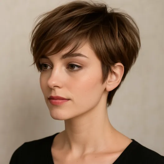 Coupe garconne texturee