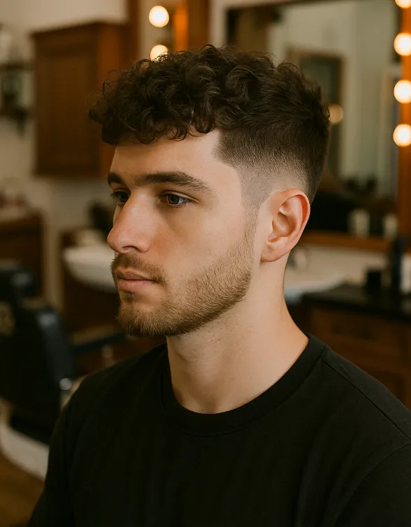 taper coupe homme barbe dégradé nuque transition fluide
