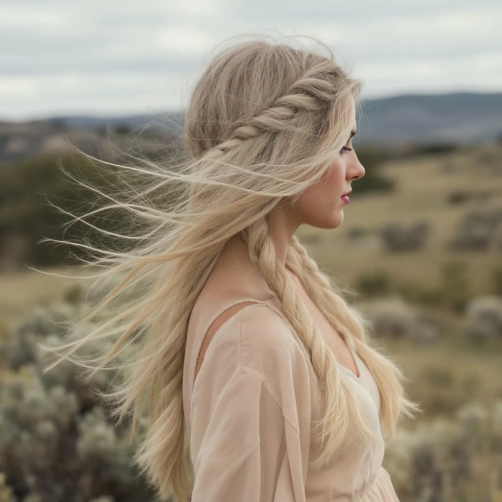 Coiffures cheveux longs fins 6