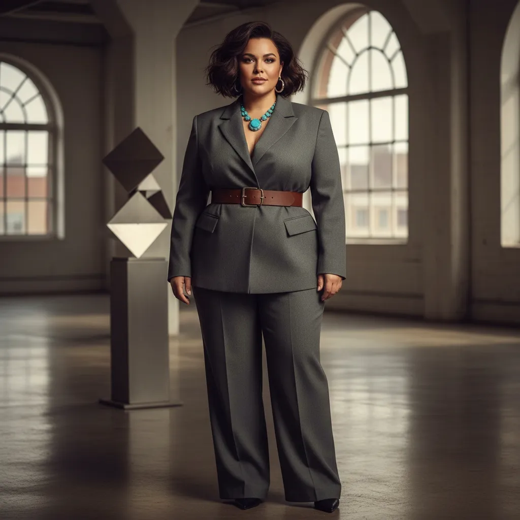 Carré plongeant wavy sur cheveux épais pour femme ronde