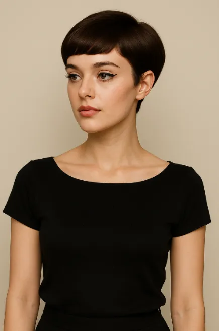 Coupe courte retro 60s