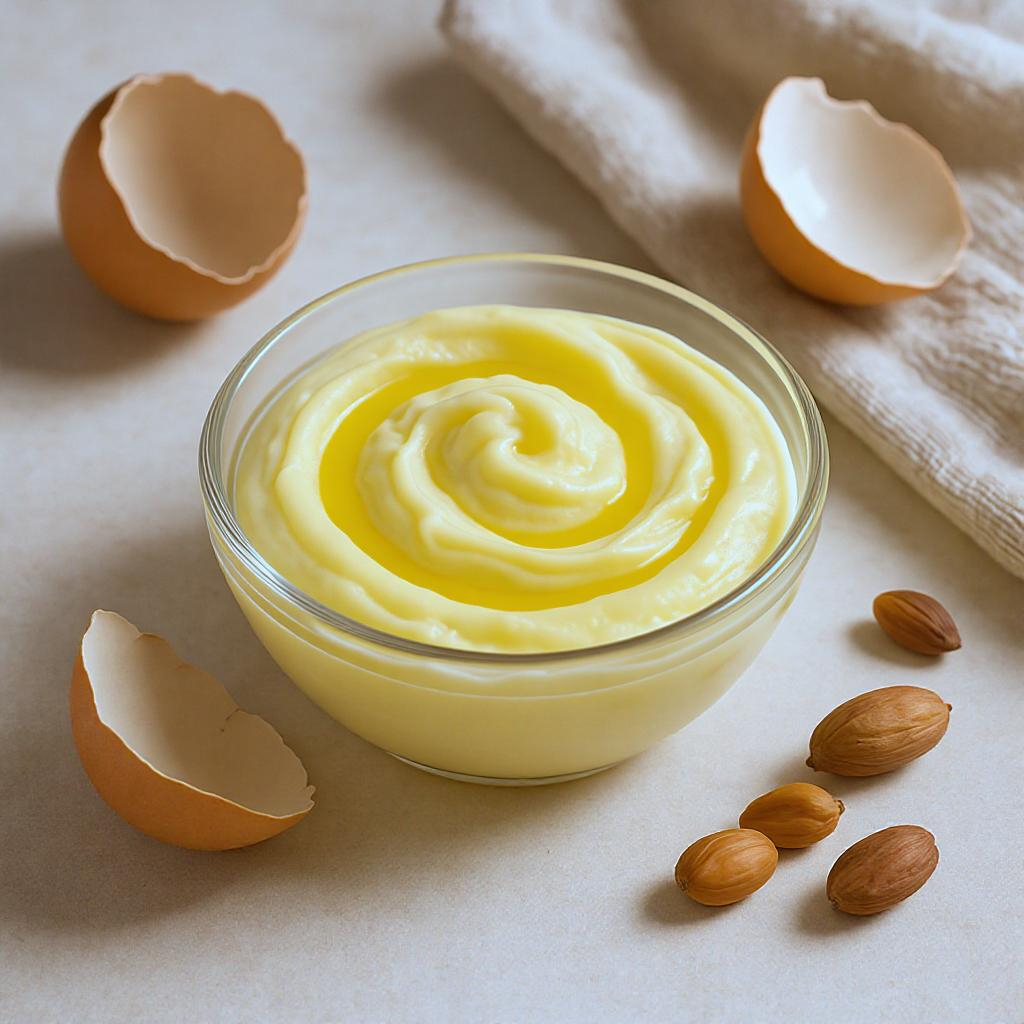 masque cheveux maison brillance œuf et huile d’argan