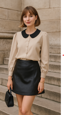 Trench fluide beige oversize porte sur un ensemble casual chic