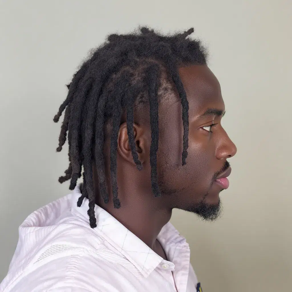 Homme avec des locks semi-freeform 