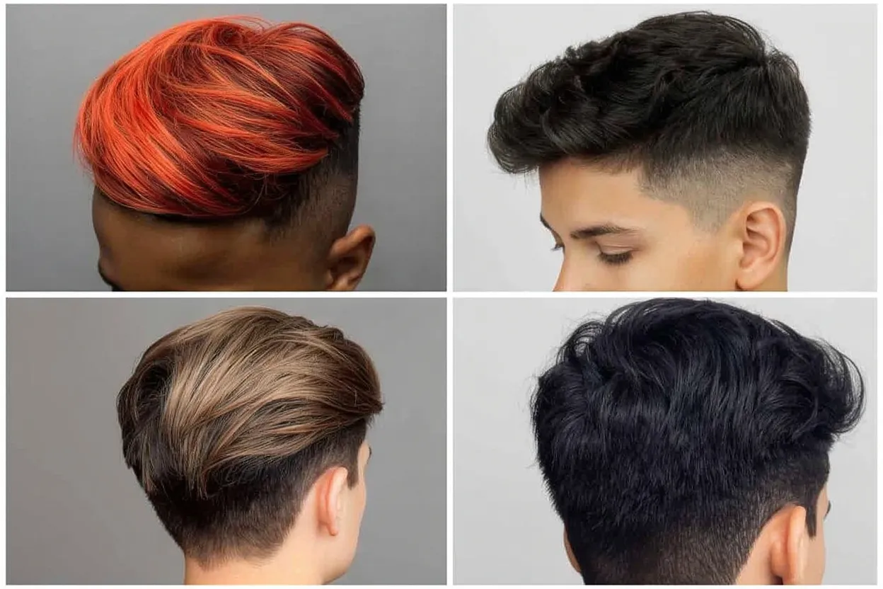Collage 4 Coiffures pour ado garcon tendance stylés