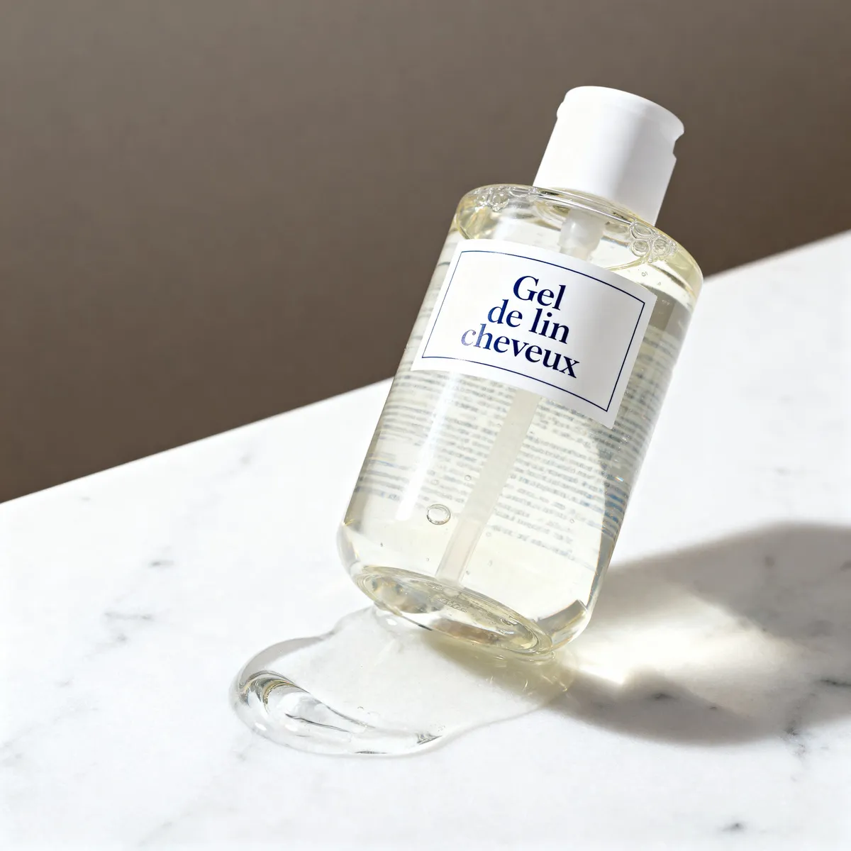 Bol de gel de lin maison translucide