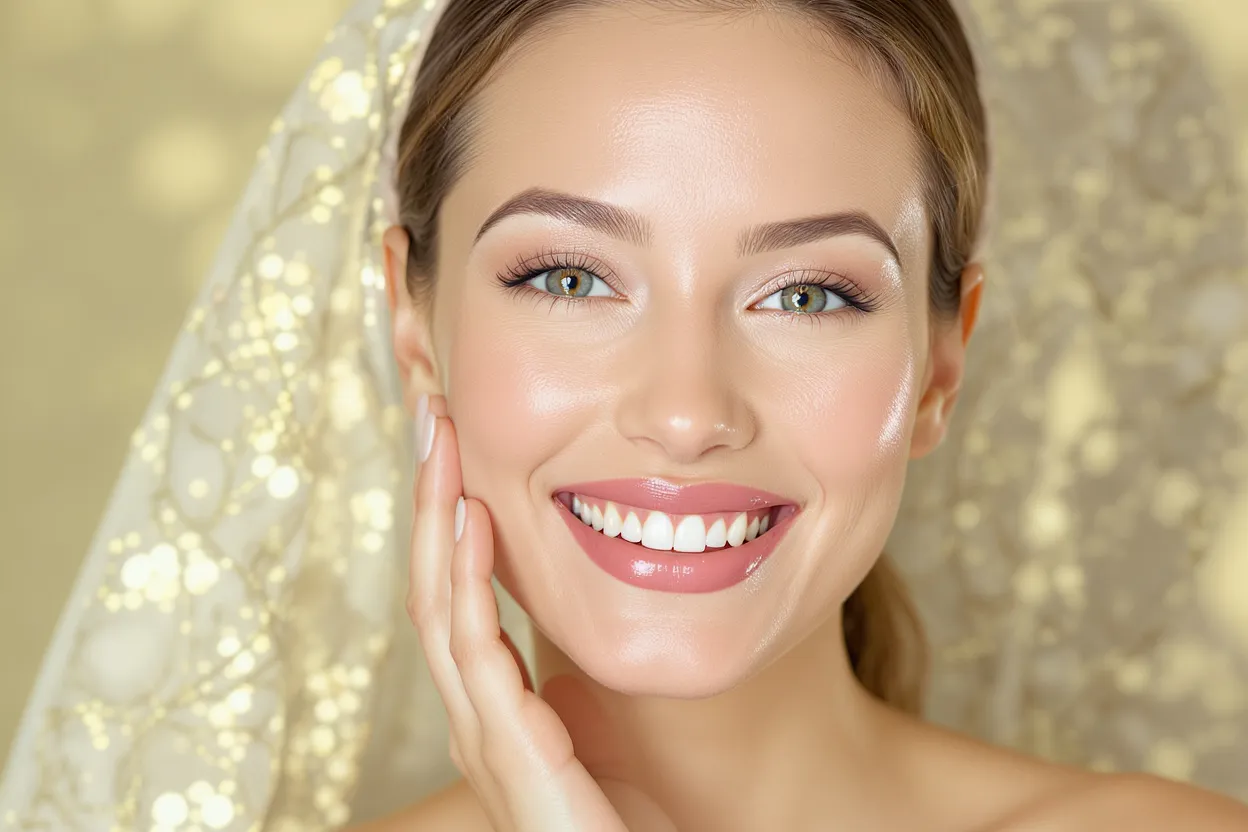 Femme souriante avec une peau lumineuse après avoir ravivé son teint