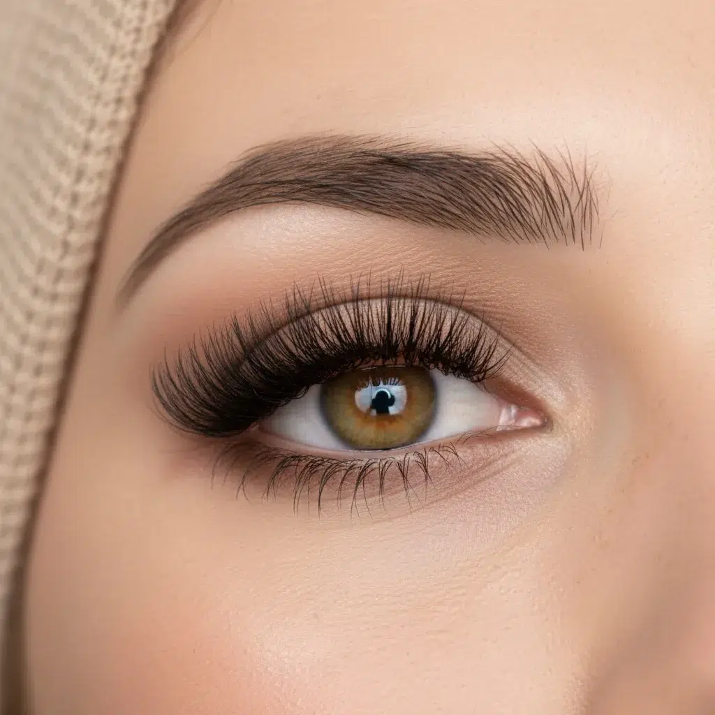 maquillage permanent des cils sur regard féminin naturel, effet intense sans mascara