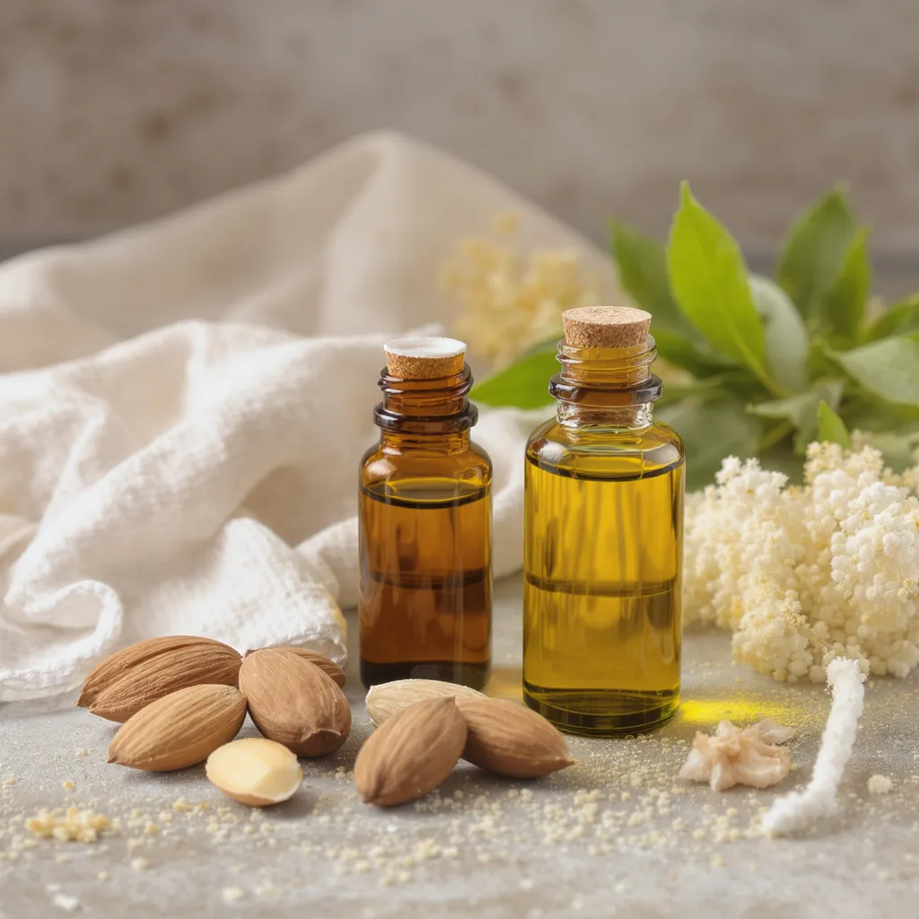 huiles essentielles amande douce et jojoba