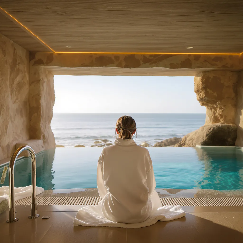 blue-friday-valdys-thalasso (5) Spa premium au bord de l’océan avec bassin d’eau de mer chauffée, ambiance détente douce typique des centres thalasso Valdys.