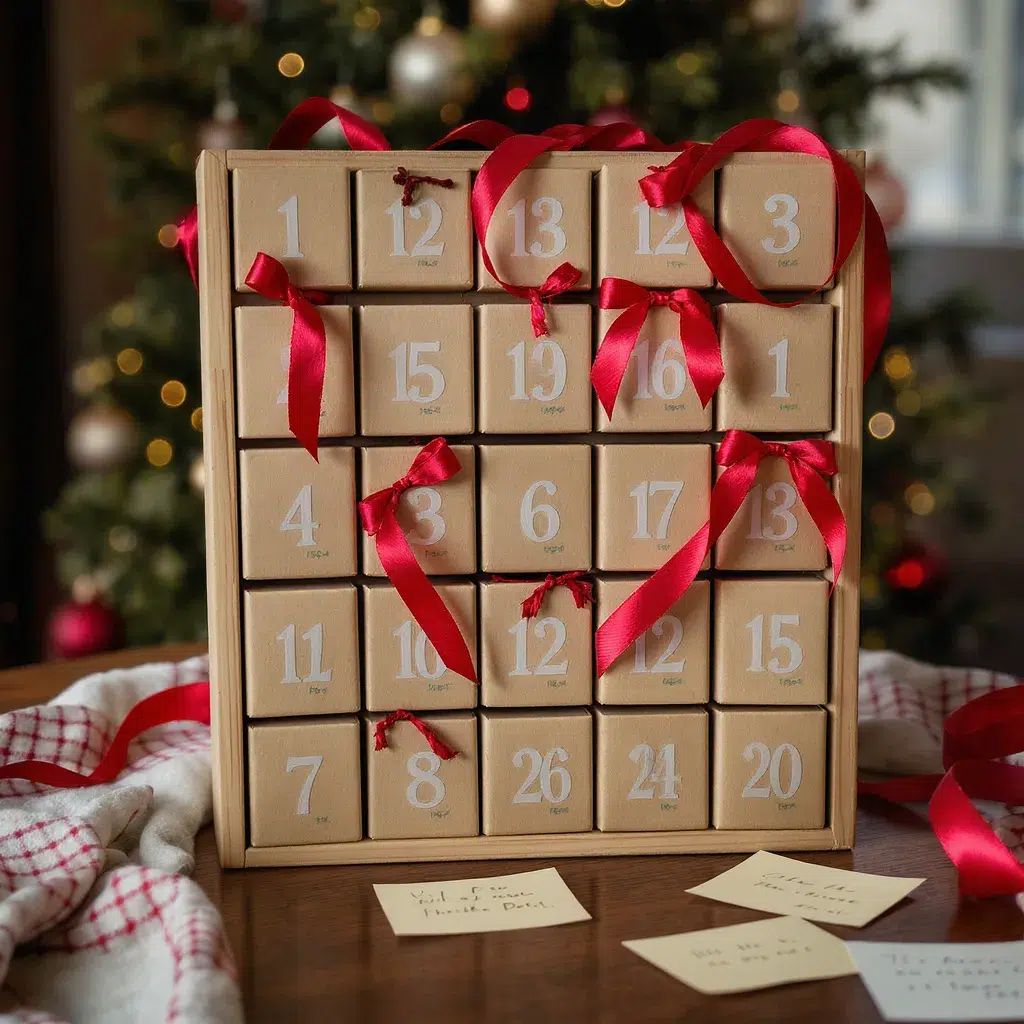 Calendrier de l’Avent DIY pour homme avec petits messages et attentions personnalisées pour un Noël