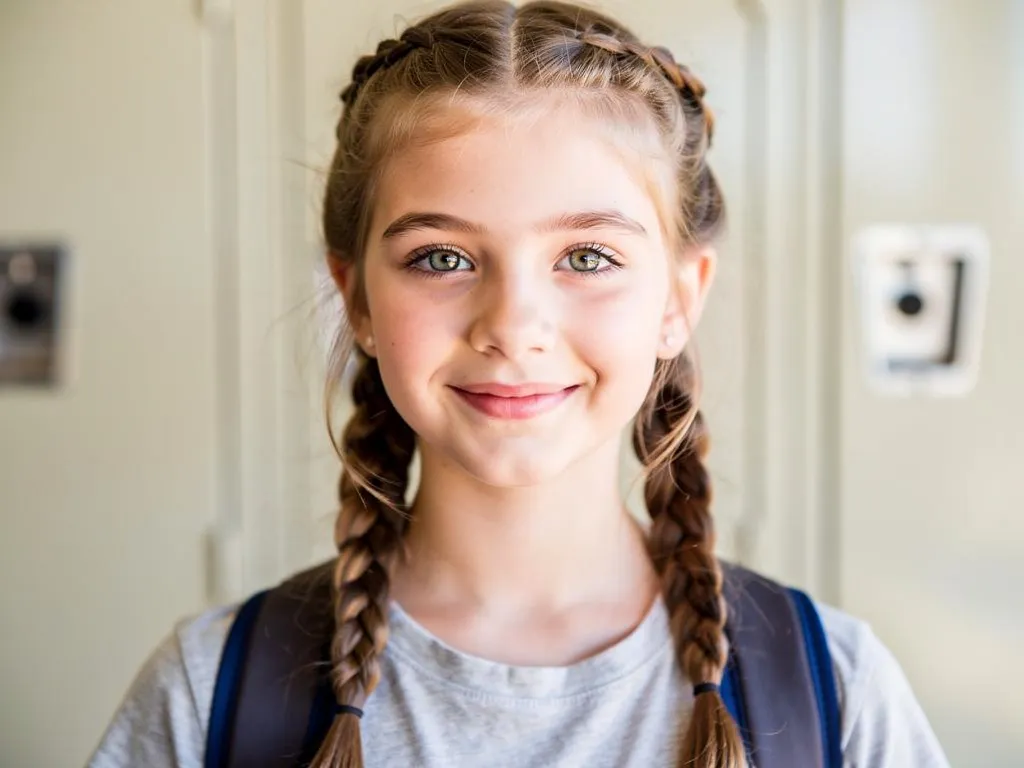 Coiffure adolescente rapide et facile tresses simples adaptées au collège ou lycée look naturel pratique