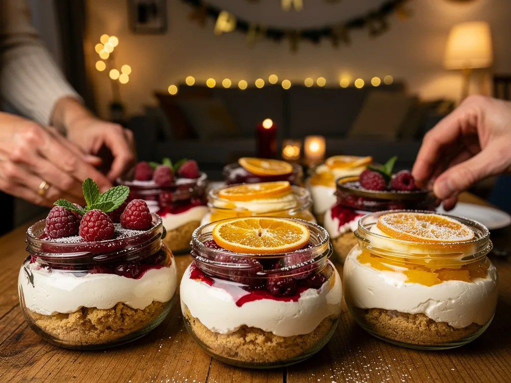 Dessert en verrines mascarpone facile pour le Nouvel An entre amis