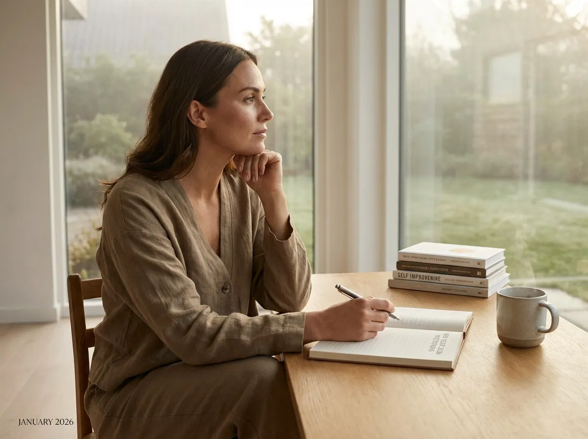 Femme qui prend du temps pour soi en écrivant ses notes