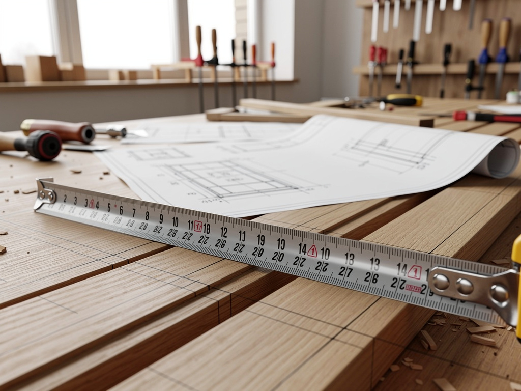 Atelier de fabrication de meubles sur-mesure avec plans et matériaux nobles