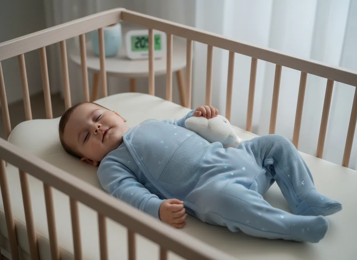 Pyjama bébé adapté à la température de la chambre pour un sommeil serein