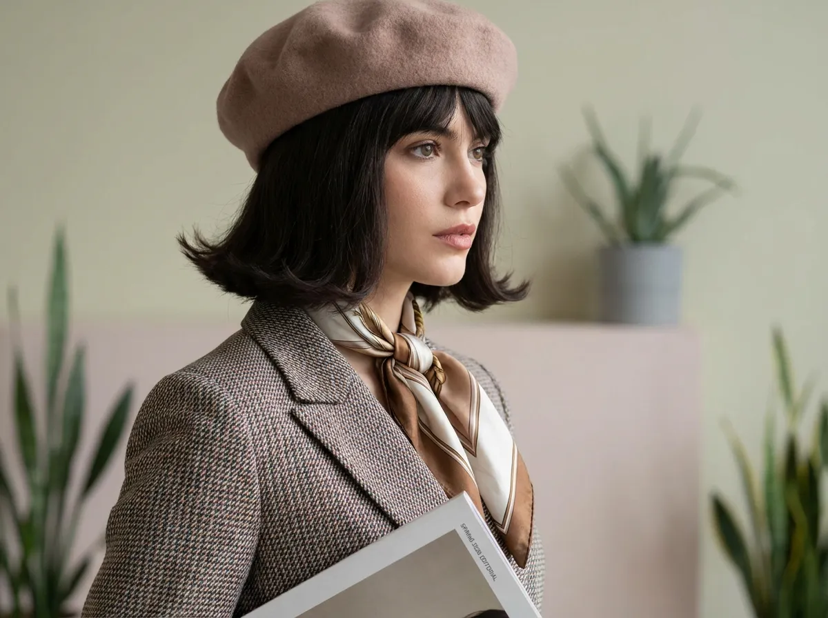 Carré flip aux pointes tendance printemps 2026 style parisien