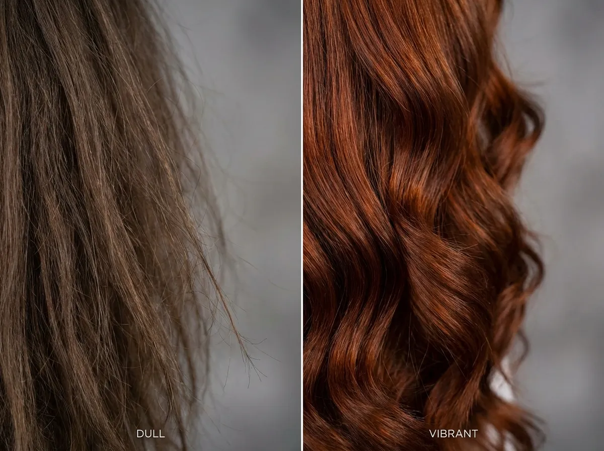 Différence de qualité capillaire avant et après cure nutritionnelle