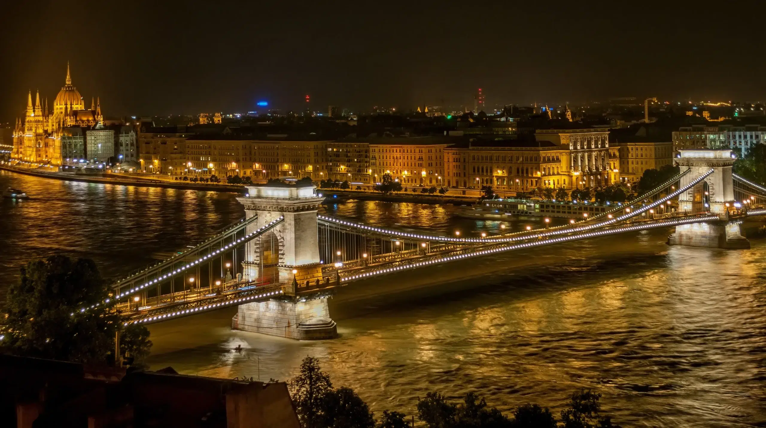 Budapest tourisme dentaire, vue sur le Danube et le pont des Chaînes