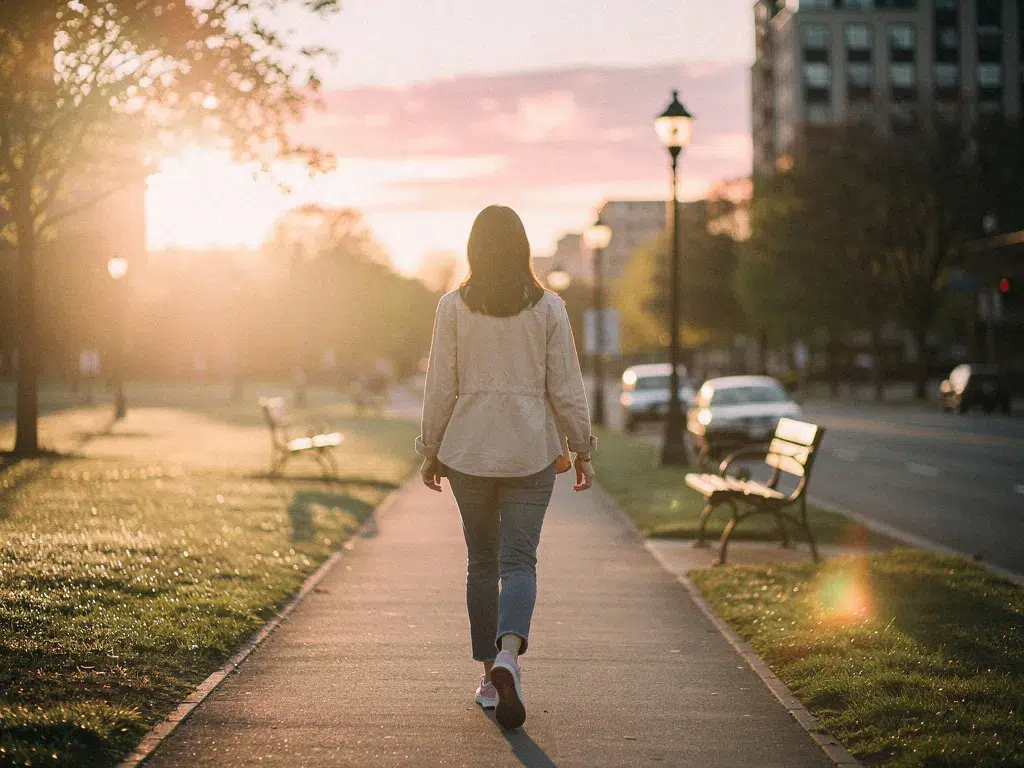 rituel quotidien marche seule bien etre mental routine anti solitude stabiliser émotions isolement