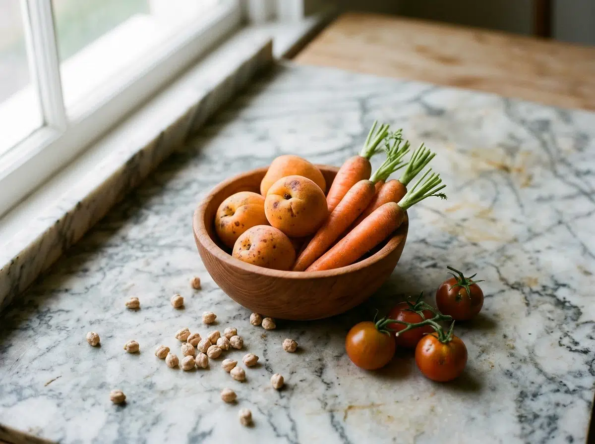 Aliments riches en bêtacarotène et antioxydants pour préparer la peau au soleil — carottes, abricots, tomates