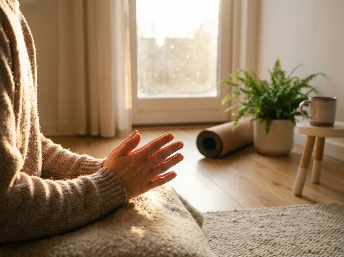 Séance de yoga doux et respiration pour réveiller le corps le matin.