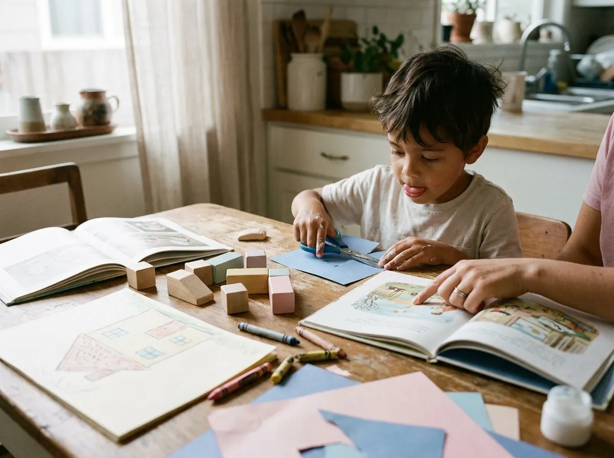 Mallette intelligente Assadia avec livres, jeux en bois et activités créatives pour enfant