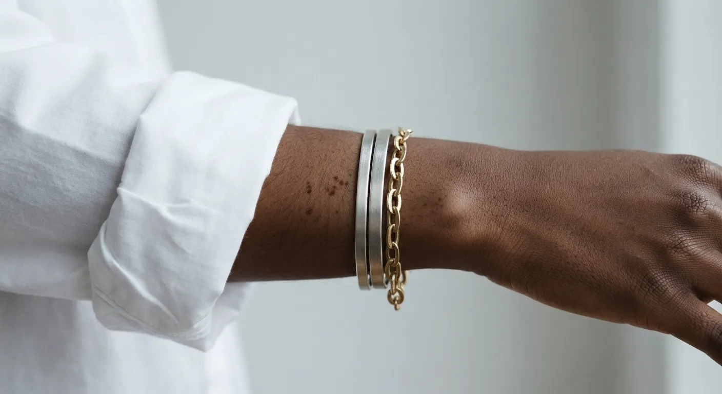 Mélange or et argent sur un même poignet, tendance bijoux 2026